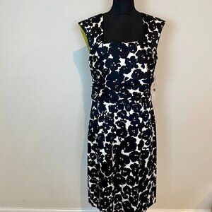 Donna Ricco NWT Black/White Women's Sleeveless Dress Size 14